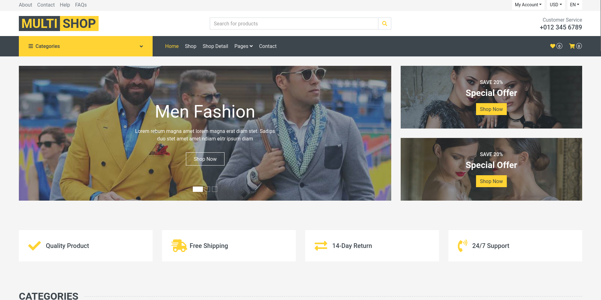 eCommerce screenshot